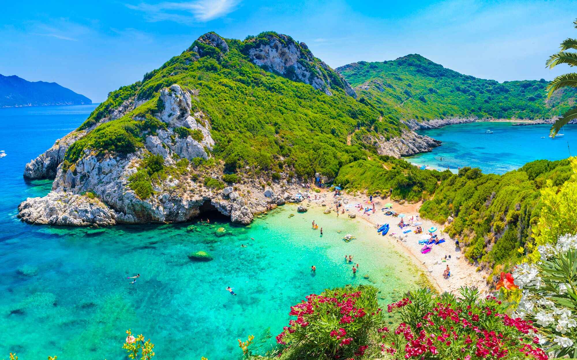 corfu island or a beach image two